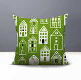 Kito Tiny Houses Reversible Indoor/Outdoor Square Pillow