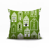 Kito Tiny Houses Reversible Indoor/Outdoor Square Pillow