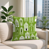Kito Tiny Houses Reversible Indoor/Outdoor Square Pillow