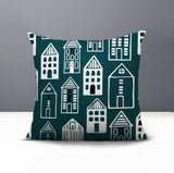 Kito Tiny Houses Reversible Indoor/Outdoor Square Pillow