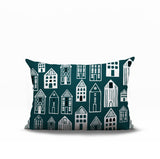 Kito Tiny Houses Reversible Indoor/Outdoor Rectangle Pillow