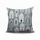 Kito Tiny Houses Reversible Indoor/Outdoor Square Pillow