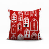 Kito Tiny Houses Reversible Indoor/Outdoor Square Pillow