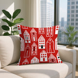 Kito Tiny Houses Reversible Indoor/Outdoor Square Pillow