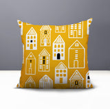 Kito Tiny Houses Reversible Indoor/Outdoor Square Pillow