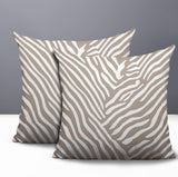 Kits Zebra Print Indoor/Outdoor Reversible Square Pillow