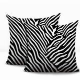 Kits Zebra Print Indoor/Outdoor Reversible Square Pillow