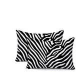 Kits Zebra Print Indoor/Outdoor Reversible Rectangular Pillow