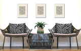 Kits Zebra Print Indoor/Outdoor Reversible Rectangular Pillow