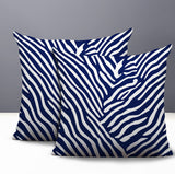 Kits Zebra Print Indoor/Outdoor Reversible Square Pillow