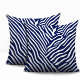 Kits Zebra Print Indoor/Outdoor Reversible Square Pillow