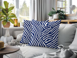 Kits Zebra Print Indoor/Outdoor Reversible Square Pillow