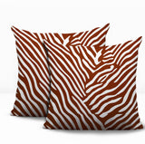 Kits Zebra Print Indoor/Outdoor Reversible Square Pillow