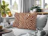 Kits Zebra Print Indoor/Outdoor Reversible Square Pillow