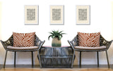 Kits Zebra Print Indoor/Outdoor Reversible Rectangular Pillow