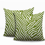Kits Zebra Print Indoor/Outdoor Reversible Square Pillow