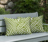 Kits Zebra Print Indoor/Outdoor Reversible Rectangular Pillow