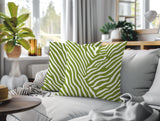 Kits Zebra Print Indoor/Outdoor Reversible Square Pillow