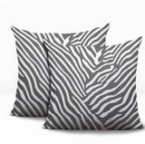 Kits Zebra Print Indoor/Outdoor Reversible Square Pillow