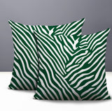 Kits Zebra Print Indoor/Outdoor Reversible Square Pillow