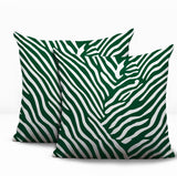 Kits Zebra Print Indoor/Outdoor Reversible Square Pillow
