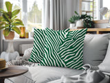 Kits Zebra Print Indoor/Outdoor Reversible Square Pillow