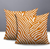 Kits Zebra Print Indoor/Outdoor Reversible Square Pillow