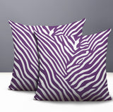 Kits Zebra Print Indoor/Outdoor Reversible Square Pillow