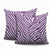 Kits Zebra Print Indoor/Outdoor Reversible Square Pillow