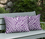 Kits Zebra Print Indoor/Outdoor Reversible Rectangular Pillow