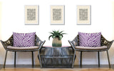 Kits Zebra Print Indoor/Outdoor Reversible Rectangular Pillow