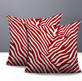 Kits Zebra Print Indoor/Outdoor Reversible Square Pillow
