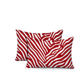 Kits Zebra Print Indoor/Outdoor Reversible Rectangular Pillow