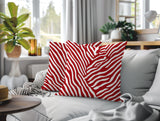 Kits Zebra Print Indoor/Outdoor Reversible Square Pillow