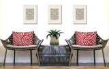Kits Zebra Print Indoor/Outdoor Reversible Rectangular Pillow