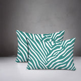 Kits Zebra Print Indoor/Outdoor Reversible Rectangular Pillow