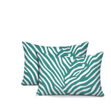 Kits Zebra Print Indoor/Outdoor Reversible Rectangular Pillow