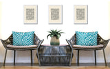 Kits Zebra Print Indoor/Outdoor Reversible Rectangular Pillow