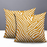 Kits Zebra Print Indoor/Outdoor Reversible Square Pillow