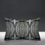 Kiva Geometric Reversible Indoor/Outdoor Rectangular Pillow