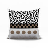 Kixie Abstract Reversible Indoor/Outdoor Square Pillow