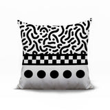 Kixie Abstract Reversible Indoor/Outdoor Square Pillow