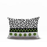 Kixie Abstract Reversible Indoor/Outdoor Rectangle Pillow