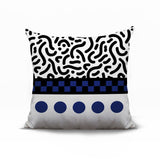 Kixie Abstract Reversible Indoor/Outdoor Square Pillow