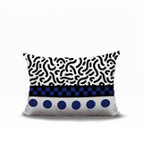 Kixie Abstract Reversible Indoor/Outdoor Rectangle Pillow