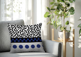 Kixie Abstract Reversible Indoor/Outdoor Rectangle Pillow