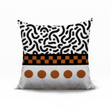 Kixie Abstract Reversible Indoor/Outdoor Square Pillow