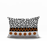 Kixie Abstract Reversible Indoor/Outdoor Rectangle Pillow