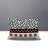 Kixie Abstract Reversible Indoor/Outdoor Rectangle Pillow