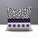 Kixie Abstract Reversible Indoor/Outdoor Square Pillow